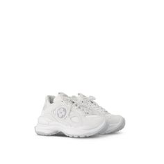 LOUIS VUITTON® - Run 55 Sneaker - White Louis Vuitton Women Shoes, Louis Vuitton Shoes Women, Louis Vuitton Sneakers Women, Shoes Louis Vuitton, City Sneakers, Louis Vuitton Sneakers, Exclusive Shoes, Trending Sneakers, Louis Vuitton Official