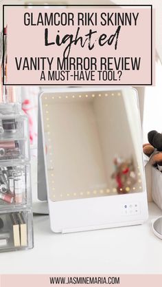 Riki Skinny Lighted Vanity Mirror - A Must Have Tool For Every Makeup Artist #makeupartist #lightedvanitymirror #vanitymirror Makeup Artist Must Haves, Artist Must Haves, Vaseline Beauty Tips, Lighted Vanity, Fall Beauty, Lots Of Makeup, Top Beauty, Must Have Tools