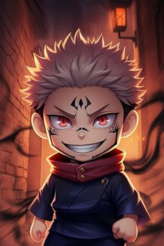 chibi sukuna Sukuna Nendoroid, Shrine Illustration, Jujutsu Kaisen Nendoroid, Malevolent Shrine, Sinister Smile, King Of Curses, Jujutsu Kaisen Anime