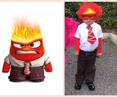 two pictures one with an angry man and the other with a fireman's costume