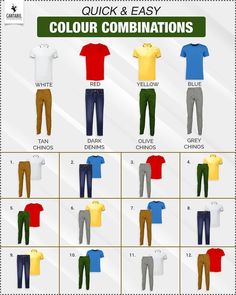 Colour Combination For Men Outfit, Men Cloth Color Combination, Best Combo Colors Outfit Men, Shirt And Pant Colour Combination For Men, Best Colour Combinations Clothes For Men, Dresses Feathers, Capsule Wardrobe Men, Mens Tops Casual, 2021 Fashion Trends