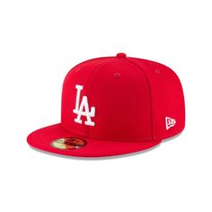 LOS ANGELES DODGERS SCARLET BASIC 59FIFTY FITTED – New Era Cap Chicago Cubs World Series, Sports Meet, Red Crown, New Era Fitted, New Era Cap, New Era 59fifty, Fitted Caps, Los Angeles Dodgers, Fitted Hat