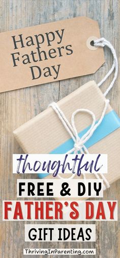 father's day gift ideas for the whole family with free printable tags and tag