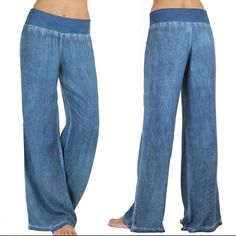 Nwt Hekka Elastic Waist Palazzo Yoga Or Lounge Pants 2 Pairs!! Blue And Charcoal Gray Both Size Small Comfy And Sexy!! Casual Blue Yoga Bottoms, Casual High Rise Bottoms For Yoga, High Rise Casual Bottoms For Yoga, Casual Light Blue Bottoms For Yoga, Casual Light Blue Yoga Bottoms, Light Blue Casual Yoga Bottoms, Walmart Jeans, Wide Leg Pants Jeans, Wide Leg Yoga Pants