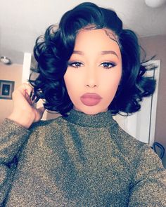 Natural Hair Transitioning, Mom Hairstyles, Hairstyle Gallery, Bob Haircuts, Hair Dos, Curly Hair Styles Naturally, Weave Hairstyles