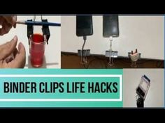 Easy Binder Clip Life Hacks/Mind Blowing Uses of Binder Clips Mind Blowing, Mind Blown, Life Hacks, Tap, Mindfulness, Electronic Products