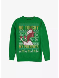 Disney The Emperor's New Groove No Touchy My Presents Ugly Christmas Sweater Sweatshirt Disney Ugly Christmas Sweater, No Touchy, Emperor's New Groove, Disney Musical, The Emperor's New Groove, Emperors New Groove, Disney Hoodies, New Groove, Pocket Letters