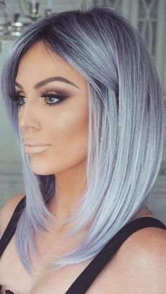 Hollywood Lips, Charcoal Hair, Glam Lashes, Grey Hair Wig, Silver Blonde Hair, Tango Dancers, Silver Hair Color, Silver Blonde, Lavender Hair