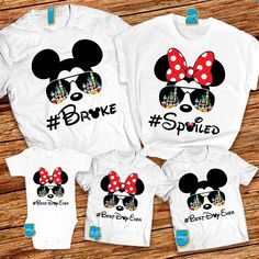 Disney Broke And Spoiled Matching Family 2023 T-shirt Toy Story Shirts Family Vacation, Disney Shirt Ideas Family, Disney Surprise Box Ideas, Disney T Shirts Family, Disney Birthday Shirts For Family, Disneyland Shirts For Family, Disney Custom Shirts, Disney Shirts For Family Matching, Disney World Shirts Family