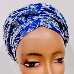 Welcome to WaymakerDesigns... Blue Damask Ready to Wear Head Tie, Turban, Auto Gele. Thanks for shopping with us! Blue Beach Headwrap Headband, Casual Blue Turban, One Size Fits All, Casual Blue One-size Turban, Blue Bohemian Headwrap One Size, Elegant One Size Turban For Beach, Blue Bohemian One-size Headwrap, Elegant One Size Beach Turban, Elegant One-size Beach Turban, Blue Headscarf For The Beach