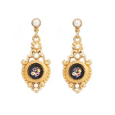 Ben-Amun gold-plated mosaic pearl drop earrings Date Questions, Classic Outfit, Jewel Box, City Design, Classic Outfits, Chandelier Earrings, Indian Jewelry, Everyday Look, Beautiful Earrings