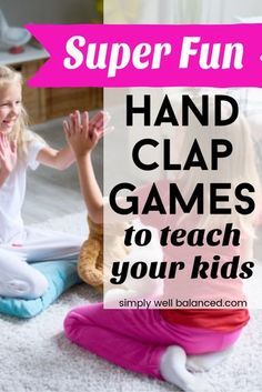 Hand Games For Kids, Hand Clapping Games, Clapping Games, Grandparents Activities, Family Fun Games, Fun Games For Kids, Music Classroom, Kids Songs