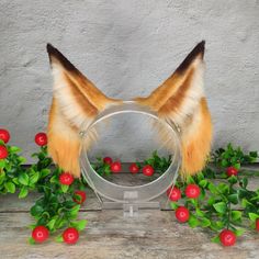 The ears are: approximately 3,3 inches fox shape fully wired and posable on the metal headband decorated with airbrush high ecofur qualityIt is possible to make individual orders in other colors and styles! If you have any questions or need additional pictures please feel free to send me a message More in our Instagram: https:www.instagram.comkotolis_art Fox Ears Headband, Fox Gifts, Fox Ears And Tail, Pet Regression, Fox Headband, Animal Tails, Fox Gift, Metal Headband, Fox Ears