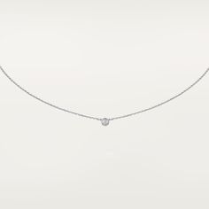 CRB7224515 - Diamants Légers necklace XS - White gold, diamond - Cartier Cartier Fine Jewelry Necklaces With Brilliant Cut, Luxury Cartier Jewelry With Single Diamond, Elegant Cartier Brilliant Cut Necklace, Cartier Luxury White Gold Diamond Necklace, Luxury Cartier Necklace With Brilliant Cut, Cartier Brilliant Cut Diamond Necklace In White Gold, Cartier Brilliant Cut White Gold Diamond Necklace, Cartier White Gold Diamond Necklace With Brilliant Cut, Elegant Cartier Brilliant Cut Diamond Necklace