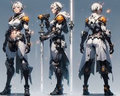 ArtStation - 280 Futuristic Mecha Warrior Designs - Character References and Designs Reference Art V1 4K in shop! Female Armour, Facial Anatomy, Portrait Artists, Tech Girl, Female Armor, Reference Art, Character References, Character Reference, Metal Girl