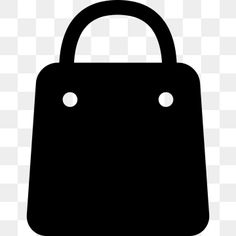 a black and white silhouette of a handbag