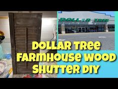 dollar tree farmhouse wood shutter diy