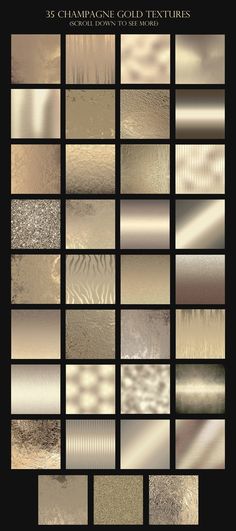 a large collection of metallic textures for photoshopped and texturing, all in different colors