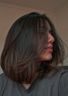 ✨@_mahpz_ on Instagram ✨ Layered Haircuts For Medium Hair, Straight Hair Cuts, Bangs With Medium Hair, Asian Short Hair, Shot Hair Styles, Haircuts For Medium Hair, Haircuts Straight Hair, Short Hair Haircuts, Short Hair Styles Easy