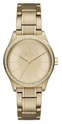 Armani Exchange Womans Steel Gold Dress Watch AX5441 Rose Gold Dress, Dress Watch, Silver Dress, Gold Dress, Armani Exchange, Michael Kors Watch, Gold Watch, Finance, Michael Kors