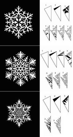 how to make a snowflake out of paper