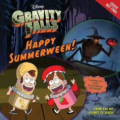 an image of a cartoon character with the caption gravity falls happy summerween