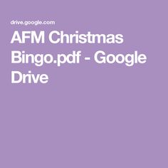 the words afm christmas binggo pdf google drive