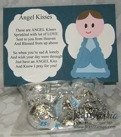 angel kisses are packaged in plastic bags