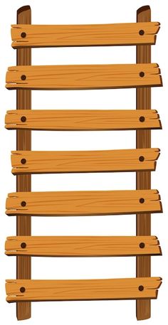 a wooden fence with several boards attached to the top and bottom planks on each side