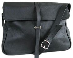 Leather Crossbody Shoulder Bag For Office, Office Crossbody Shoulder Bag With Leather Backing, Leather-backed Crossbody Shoulder Bag For Office, Black Soft Leather Rectangular Saddle Bag, Black Rectangular Soft Leather Saddle Bag, Black Leather Saddle Bag For Office, Formal Leather Backed Crossbody Shoulder Bag, Crossbody Leather Bag, Crafted Bag