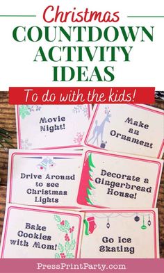 christmas activity ideas for kids to do with the kids - free printables included