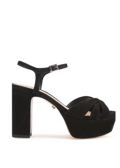 Schutz Keefa Platform Heel- Black-Hand In Pocket Disco Glamour, Rubber Patch, Black Platform Heels, Chunky High Heels, Nubuck Leather, Rubber Heels, Shoe Style, Chunky Heel, Platform Heels