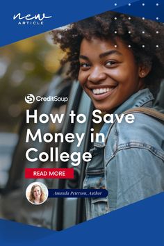 Let's be honest. College is expensive. But, it's not hard to find small ways to save money while hitting the books. CreditSoup has 9 easy ways to save money in college. Easy Ways To Save Money, Resident Assistant, Saving For College, Future Career, Earn Extra Money, How To Save Money, Financial Education, Student Discounts