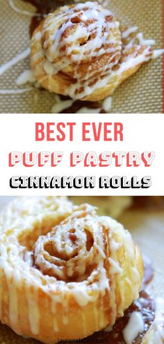 the best ever puff pastry cinnamon rolls