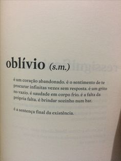 an open book with the words oblivio and enfino in spanish on it