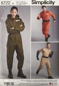 Futurisme Retro, Coverall Jumpsuit, Fest Outfits, Diy Kostüm, Flight Suit, Costume Sewing Patterns, Star Wars Costumes, Cooler Look