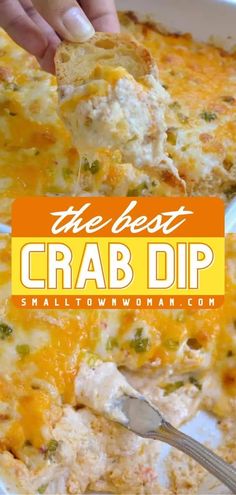 the best crab dip recipe is made with cheese and broccoli