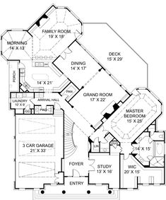 the floor plan for this luxury home