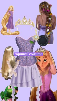 rapunzel costume for princess rapunzie