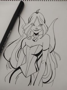 Winx Sketch Art, Winx Drawing Pencil, Flora Winx Drawing, Animation Art Sketches Cartoons, Esey Drawings Art, Winx Sketch, Winx Club Drawings, Flora Drawings, Flora Sketch