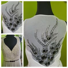 Amazing Sleeveless A- Line Handbeaded Dress By : Light In The Box. Only Worn Once In Like- New Condition. Beaded Dress, Hand Beading, Beautiful Hand, The Box, Colorful Dresses, Color White, Wedding Dresses, Womens Dresses, Dresses