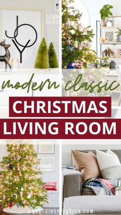 modern classic christmas living room decor