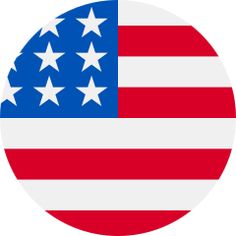 an american flag in the shape of a circle