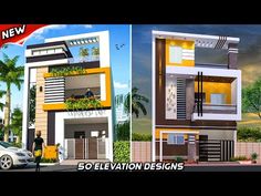 two story house with balcony and balconies on the second floor for sale in india