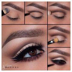 Top #10 Makes para o Natal e Ano Novo – ♥ Espaço da Fepps ♥ Smoky Eye Makeup Tutorial, Maquillage Yeux Cut Crease, Eyeshadow Tutorial For Beginners, Natural Eye Makeup Tutorial, Makeup Pictorial, Make Up Tutorials, Makeup Tip