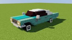 an image of a truck made out of legos in the shape of a camper