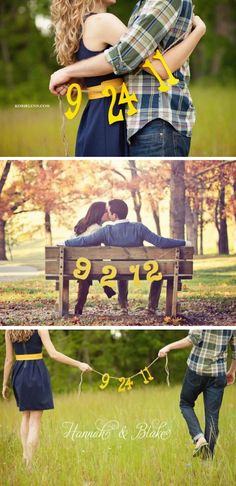 two people are sitting on a bench in the grass and one person is holding hands