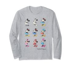 PRICES MAY VARY. Officially Licensed Disney Mickey And Friends Apparel for Women - Men - Youth - Toddler; Mickey Mouse T-Shirt; Holiday T-Shirt: Seasonal; Christmas; Vintage; Disneyland; Disney+; Disney Plus; Disney World; Present; Gift; Christmas T-Shirt; Minnie Mouse 19DNMC00302A-004 Lightweight, Classic fit, Double-needle sleeve and bottom hem Disney Character Shirts, Minnie Mouse Outfits, Minnie Mouse Shirts, Mickey Mouse T Shirt, Minnie Mouse Pink, Vintage Disneyland, Bow Shirts, Disney Disney, Fun Sweatshirts