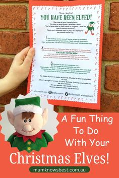 A fun thing to do with your Christmas Elves - all about 'Elf By Stealth' by Mum Knows Best. You Have Been Elfed, You've Been Elfed, Joy Of Giving, Christmas Elves, Bah Humbug, Old Christmas