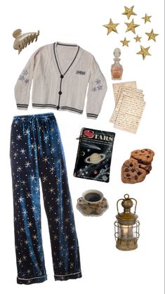 Spacecore Outfits Aesthetic, Space Core Clothes, Coraline Aesthetic Clothes, Whimsigoth Pajamas, Coraline Pajamas, Astronomy Aesthetic Outfit, Spacecore Aesthetic Outfit, Ravenclaw Inspired Outfits, Spacecore Fashion